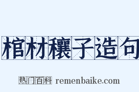 棺材穰子造句是什么意思的图片